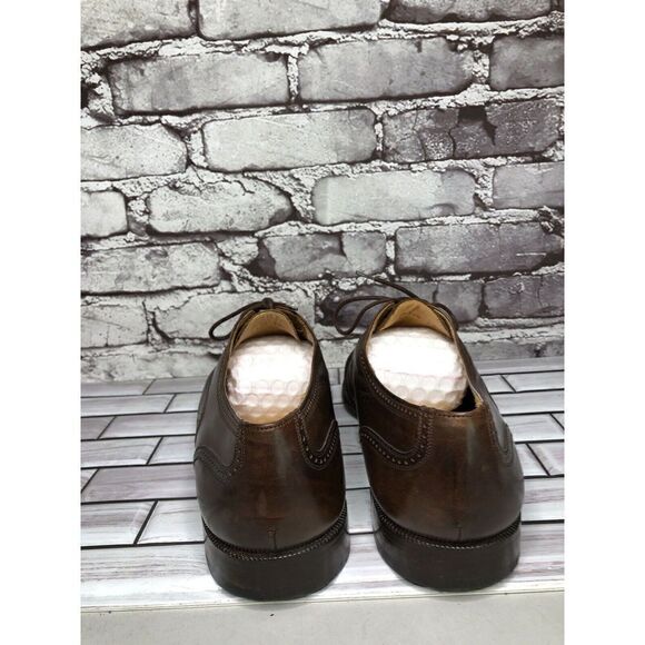 Mezlan Florence Brown Leather Brogue Cap Toe Oxfords Lace Dress Shoes Men Sz 12W - Picture 8 of 16